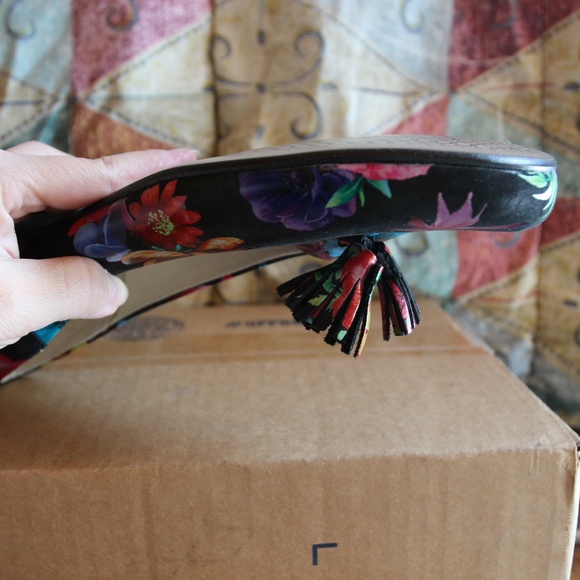 Black/floral Zapato flats - Size 40 - Picture 9 of 10